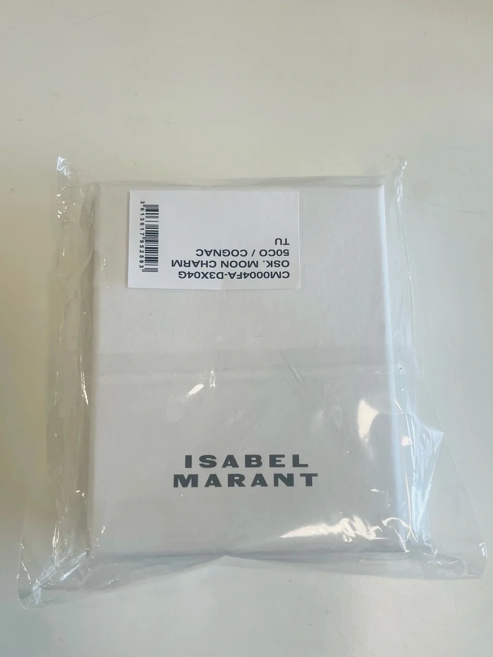 Isabel Marant Brown Leather Mini Saddle Keychain/Bag Charm with Original Package